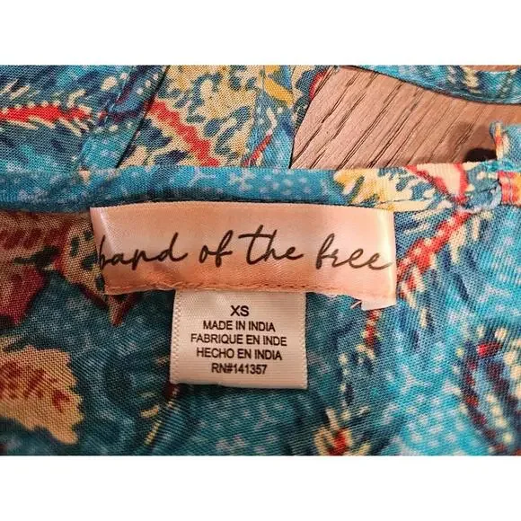 Nwot Band of the Free Vibrant Floral Wrap Maxi Dress - Picture 6 of 7